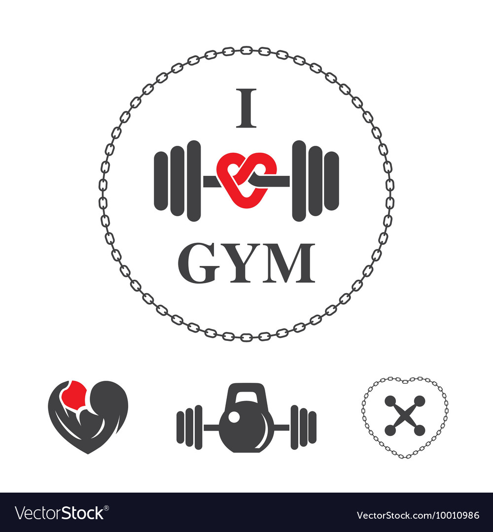 Where Can I Read Love Gym Emblem i love gym Royalty Free Vector Image - VectorStock