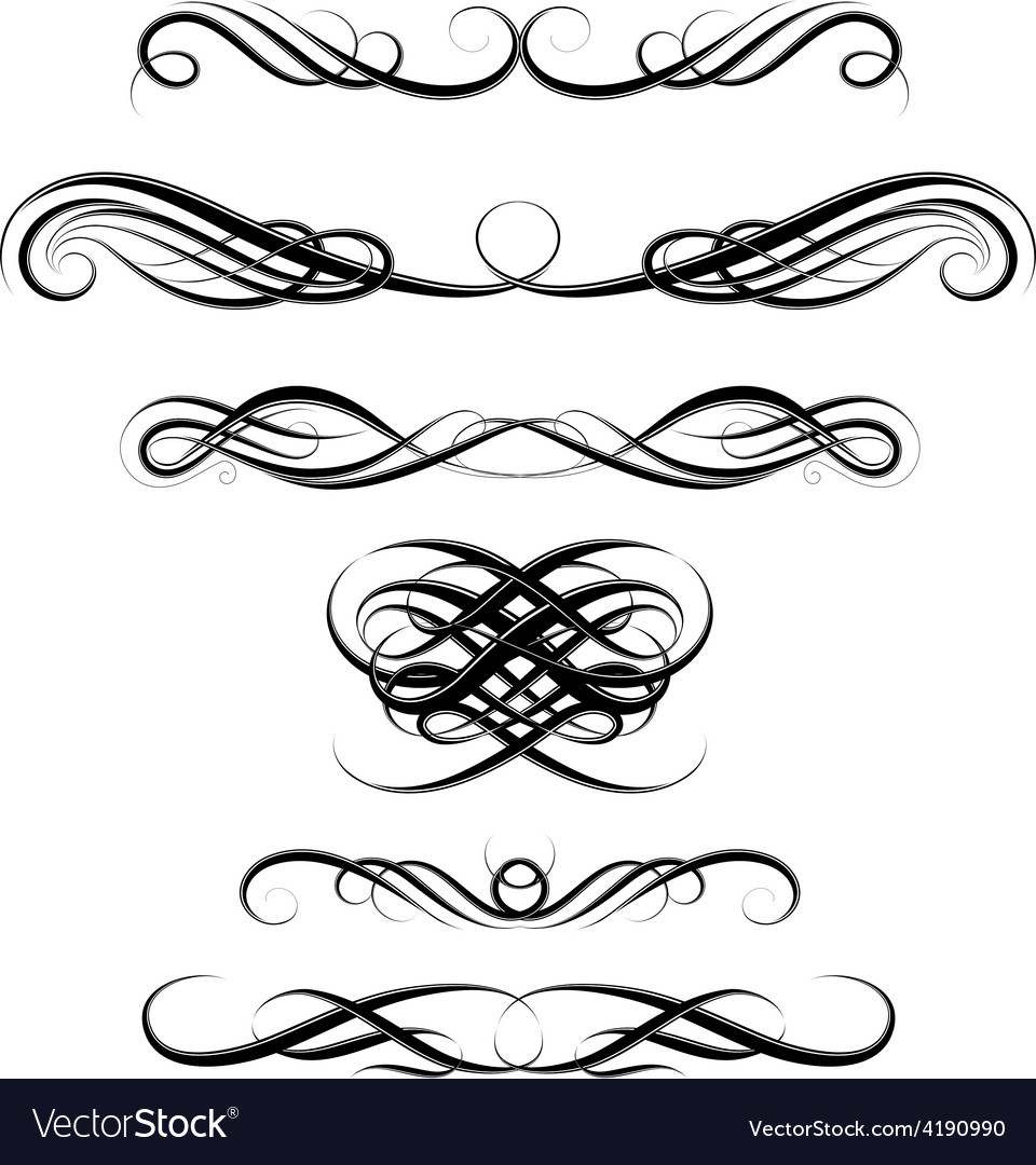 Download Elegant vintage borders Royalty Free Vector Image