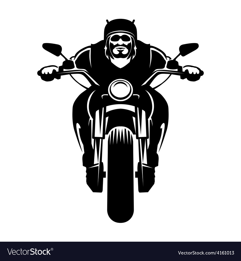 Download Biker icon Man on a motorcycle Royalty Free Vector Image ...