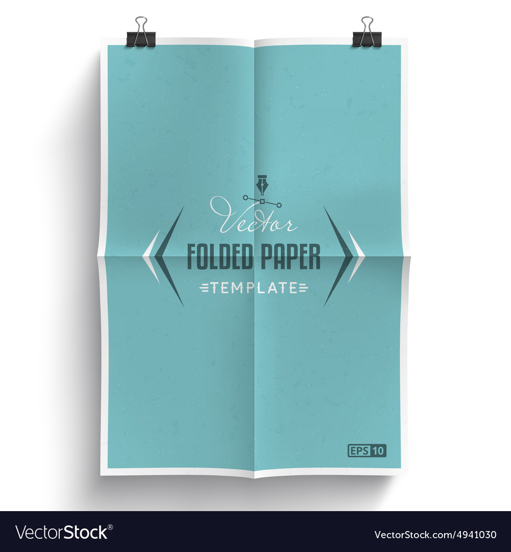folded paper template