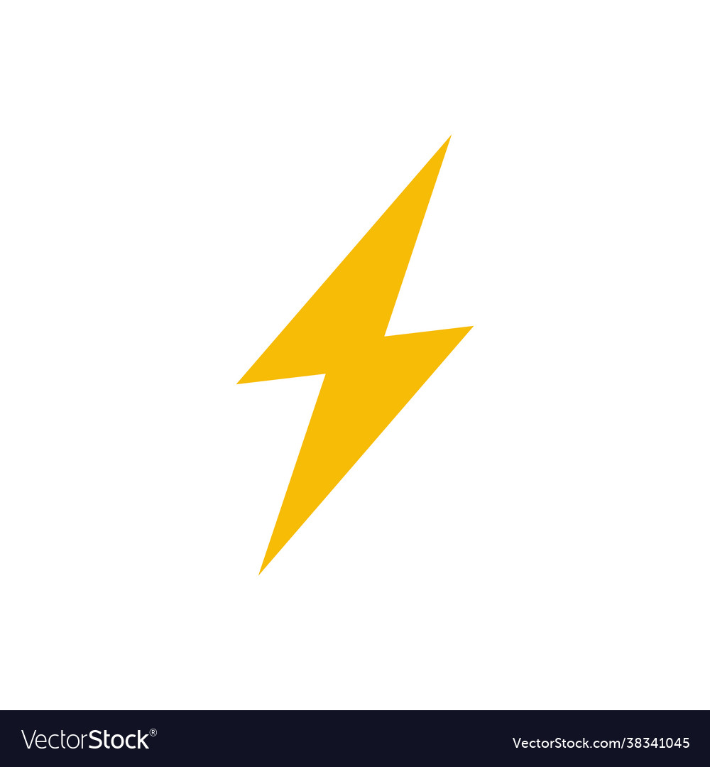Flash icon symbol simple design Royalty Free Vector Image