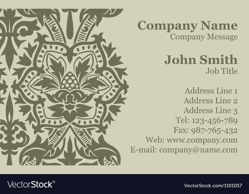 damask business cards