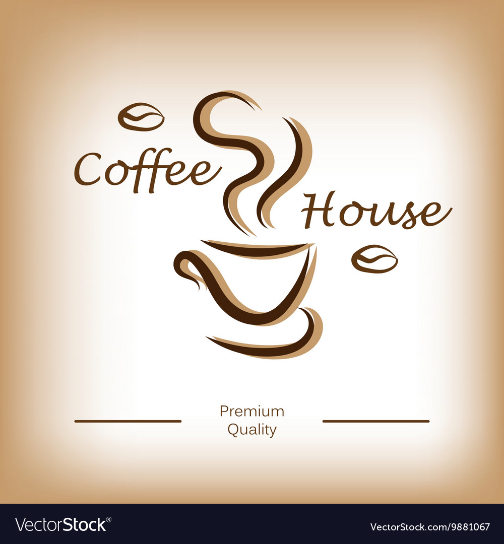 Download Coffee house logo Royalty Free Vector Image - VectorStock