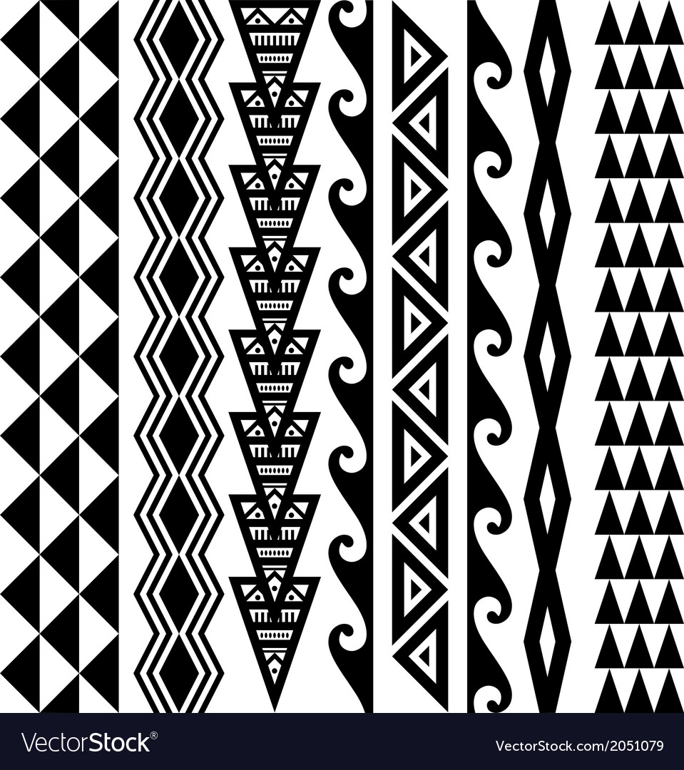 hawaiian kakau tattoo set royalty free vector image hawaiian kakau tattoo set royalty free vector image