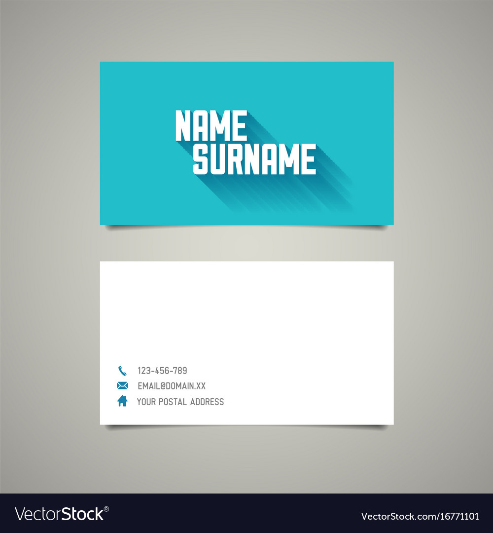 simple business card layouts