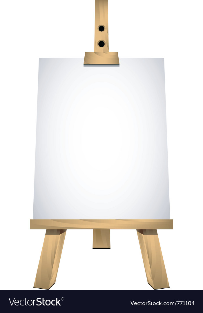 Art easel Royalty Free Vector Image VectorStock