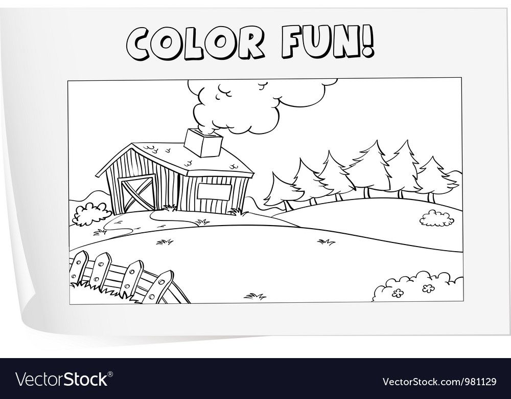 coloring worksheet royalty free vector image vectorstock