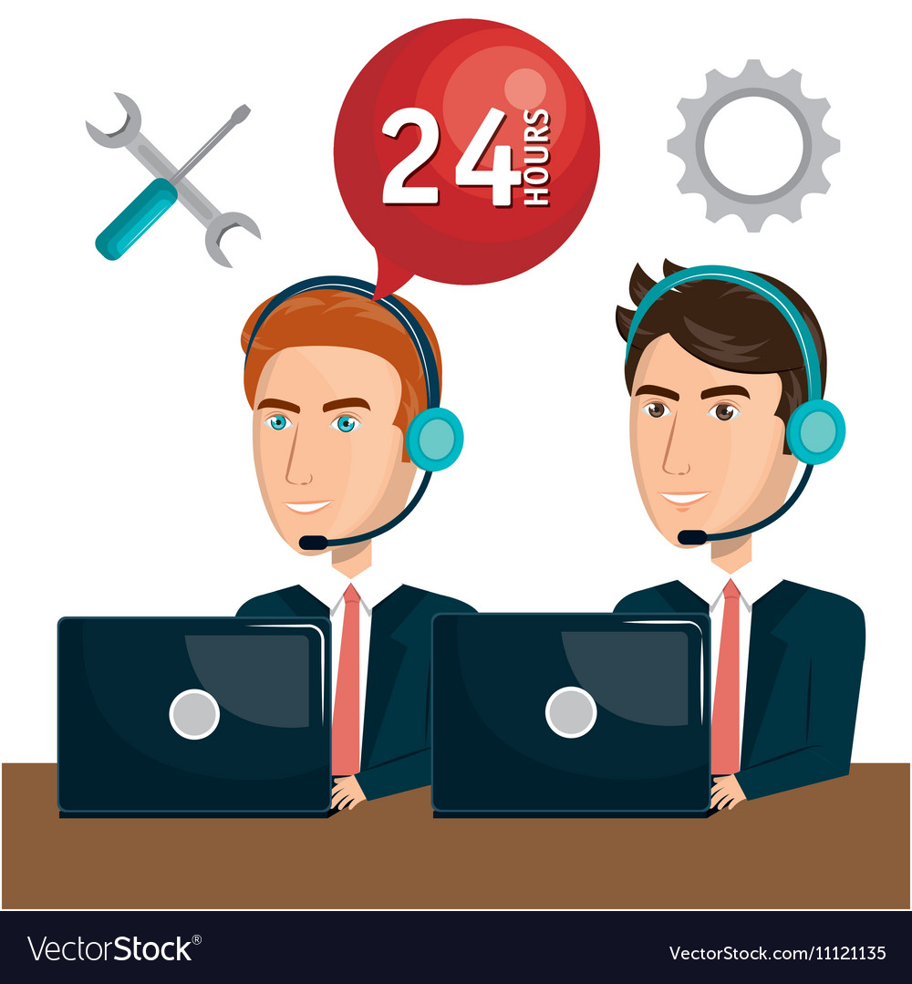 working at customer service