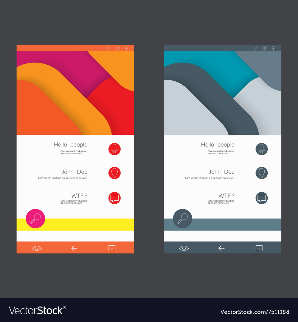 user interface templates