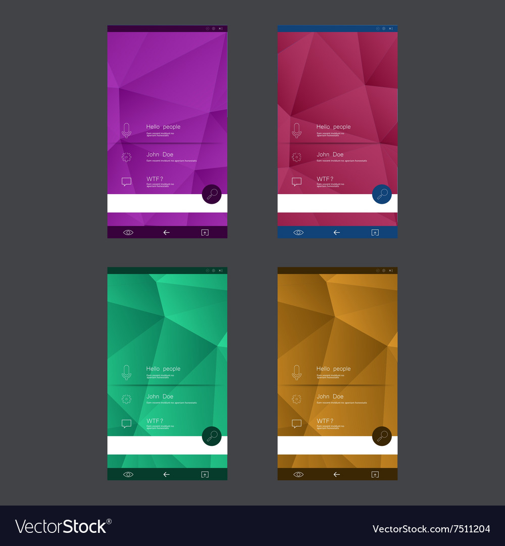 user interface templates