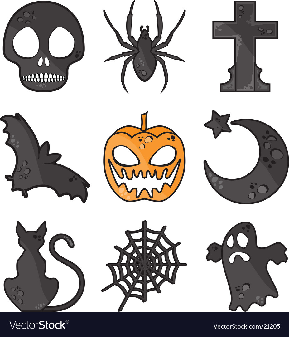 Uncategorized Halloween Symbol halloween symbols royalty free vector image vectorstock image