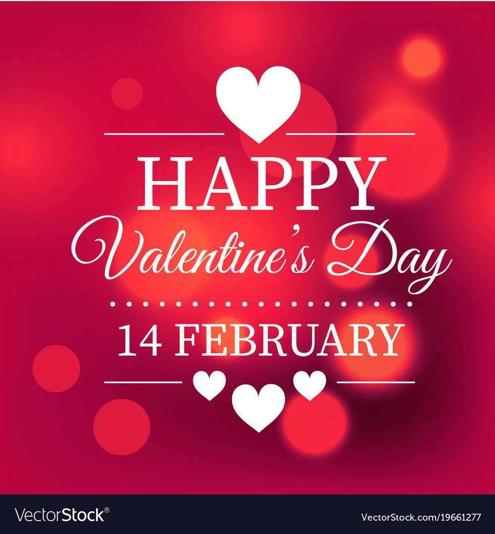 Happy valentines day 14 february white heart light