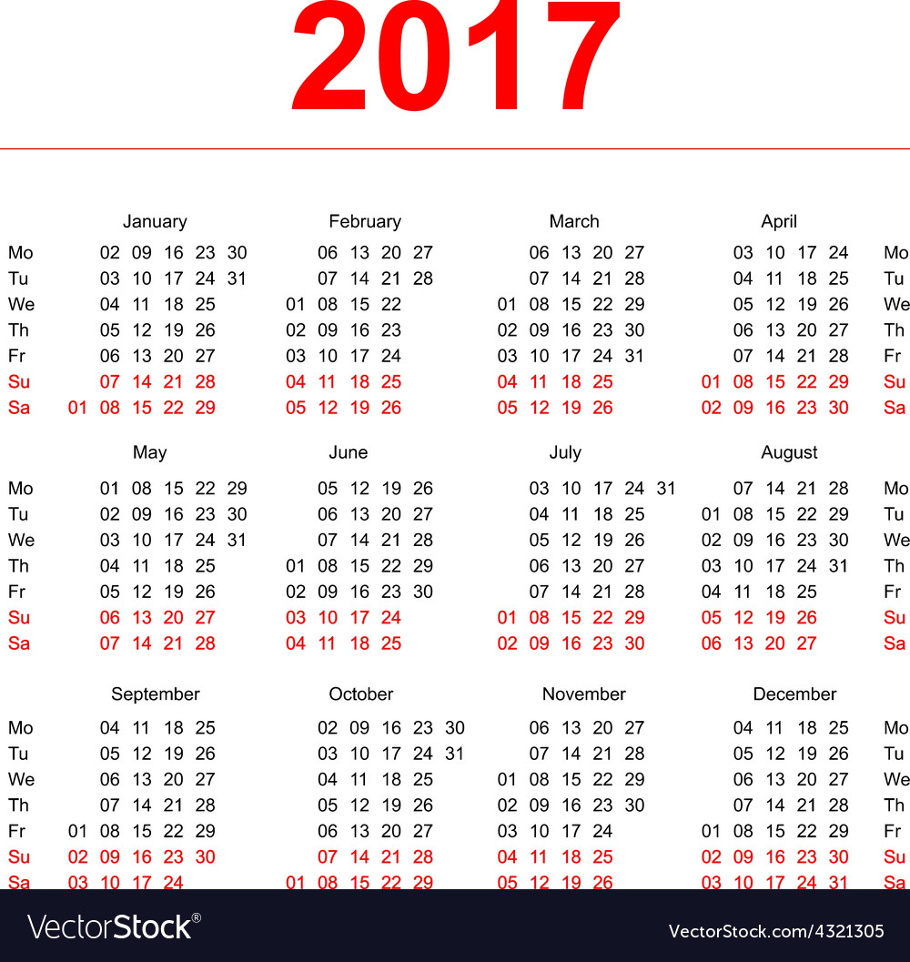 verticle calendar