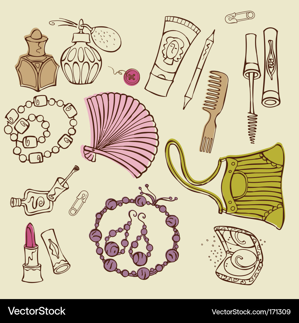 Women accessories Royalty Free Vector Image VectorStock