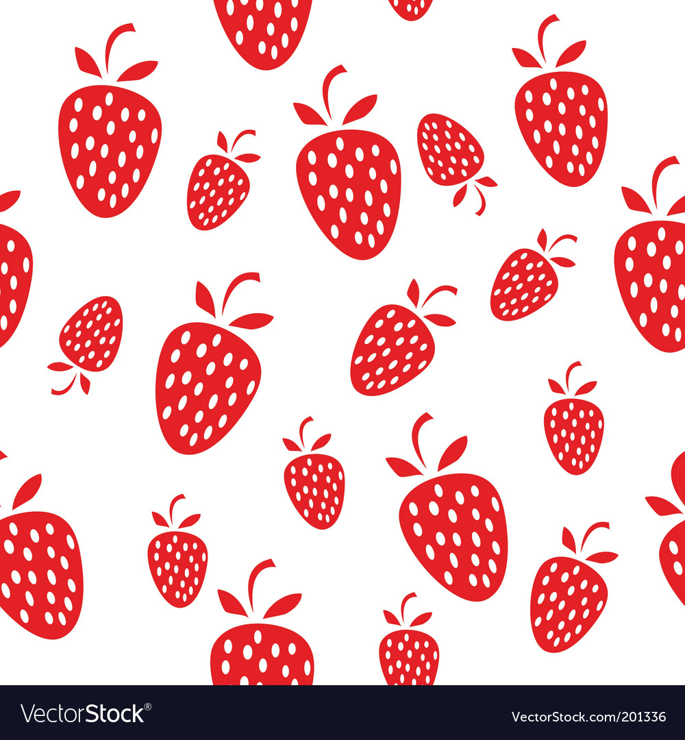 Seamless strawberry Royalty Free Vector Image - VectorStock