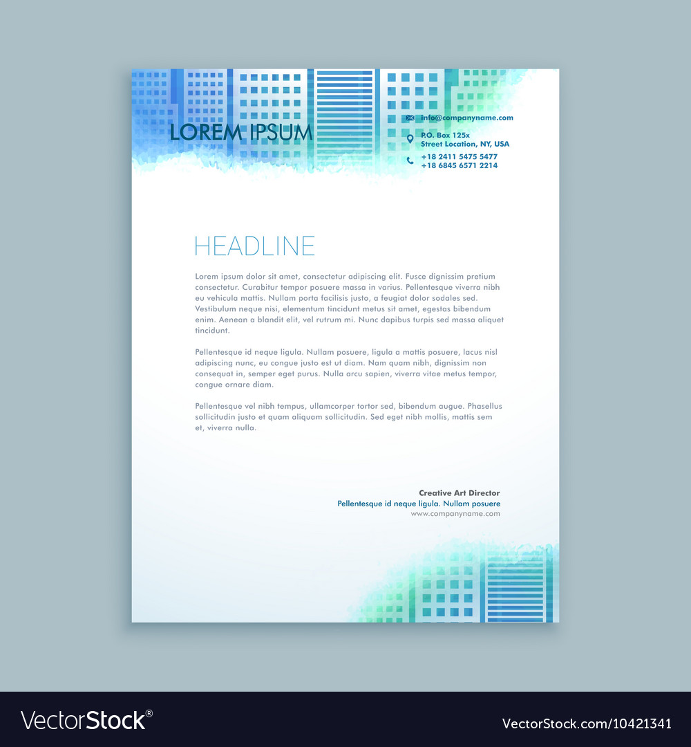 modern letterhead design