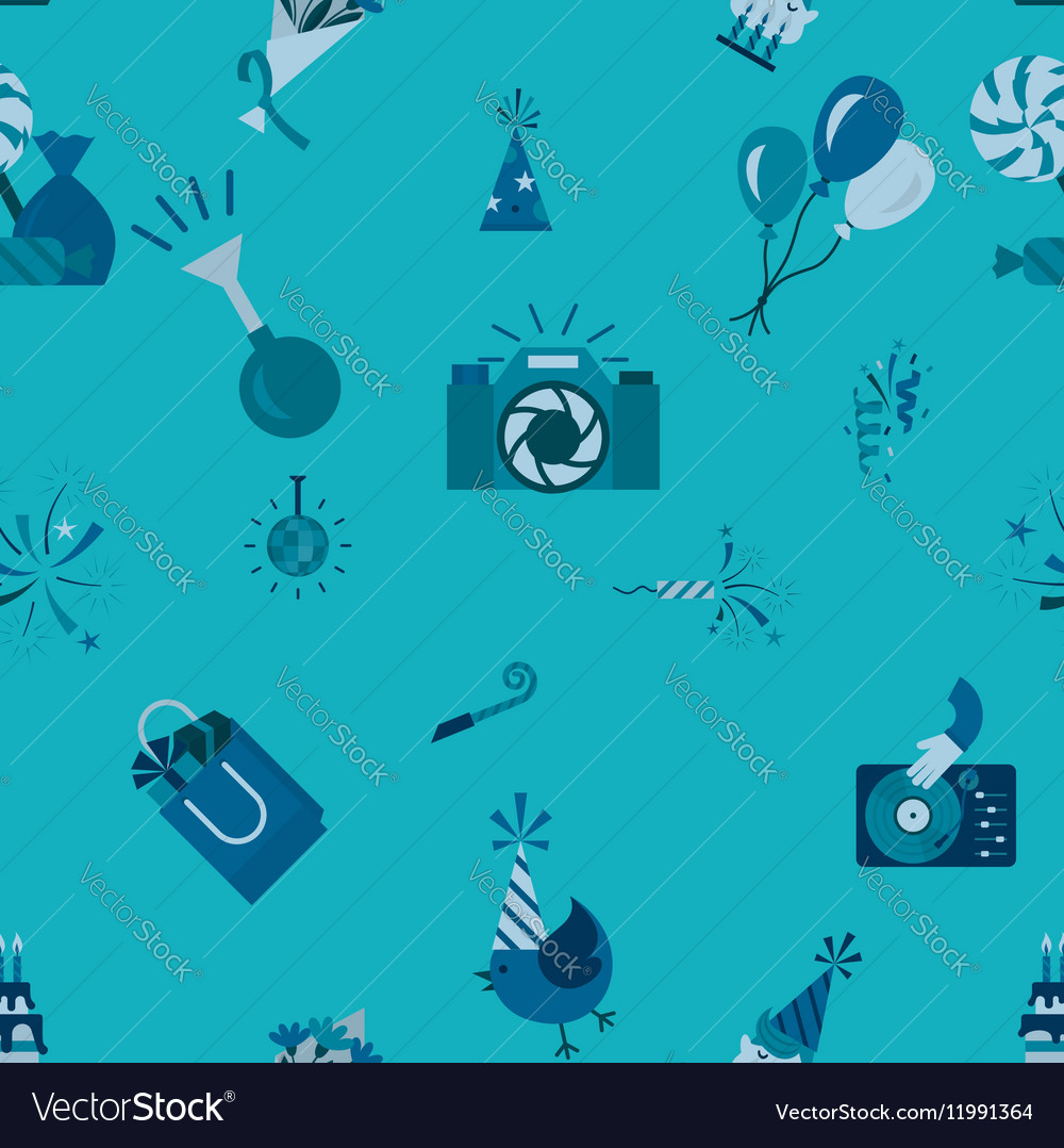 happy birthday background blue