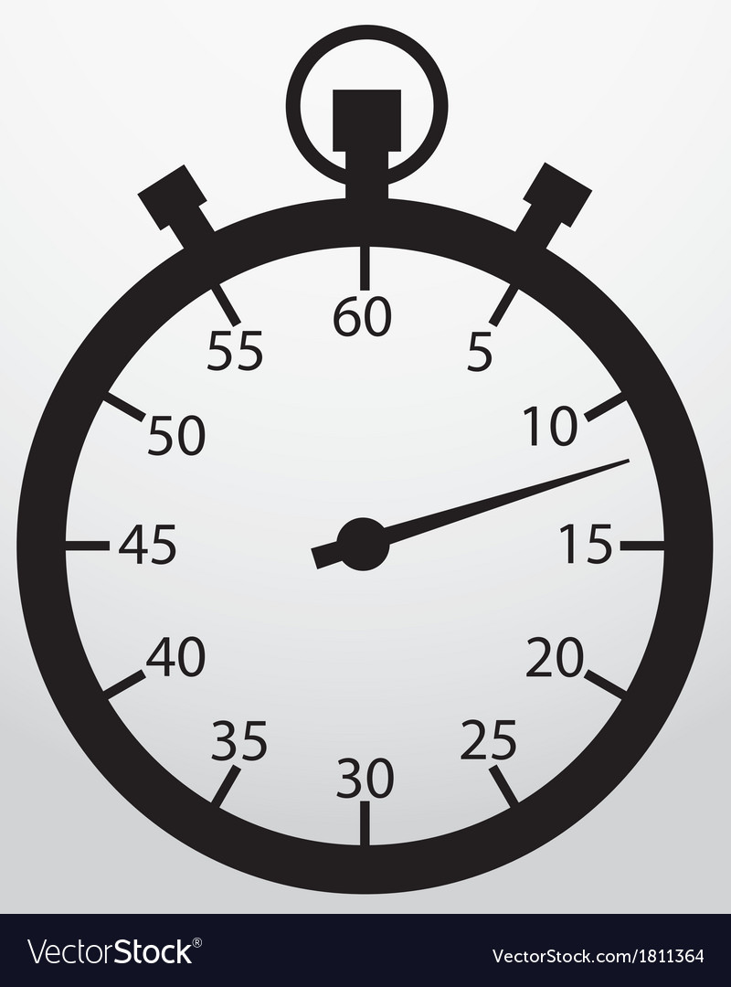Stopwatch app icon Royalty Free Vector Image VectorStock