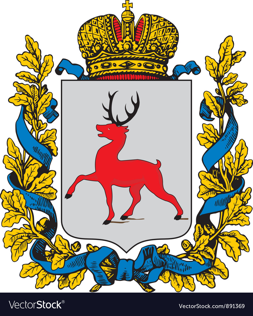 Vector map Nizhny Novgorod