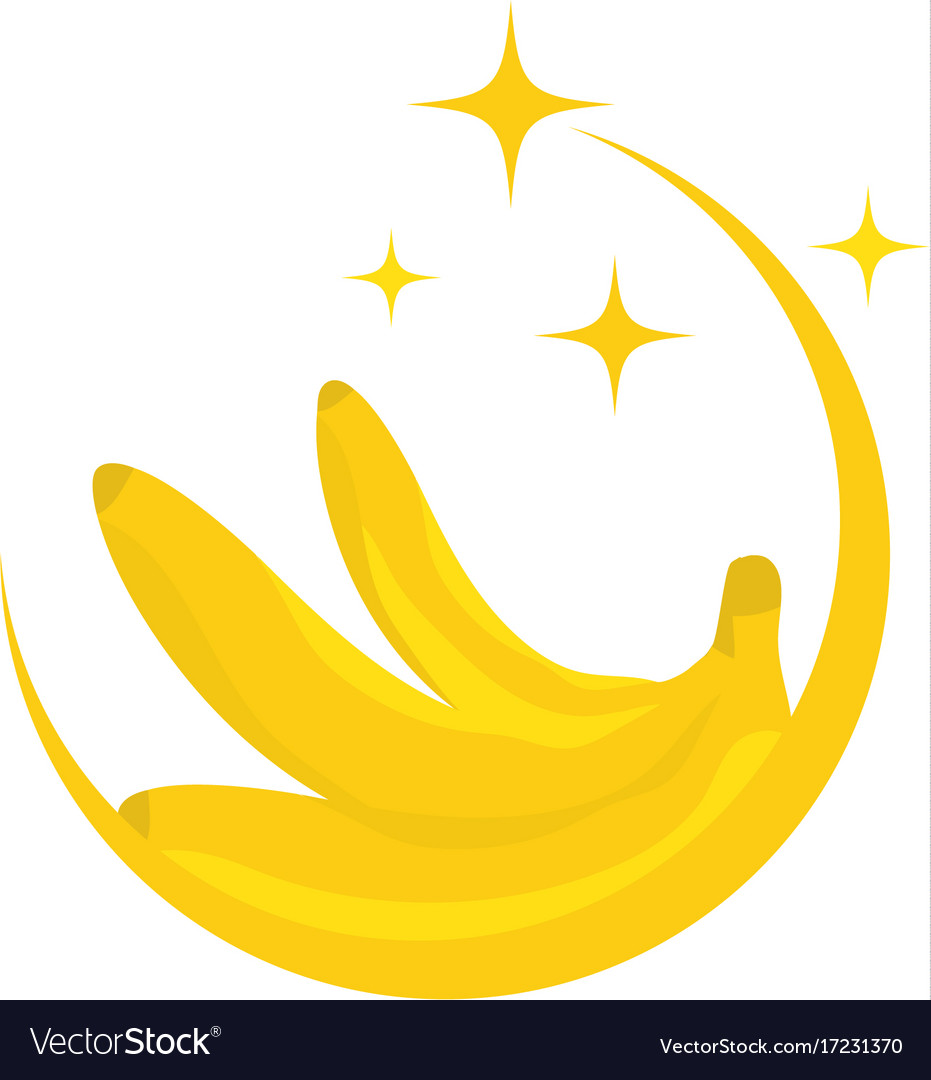 banana logo template icon design vector image