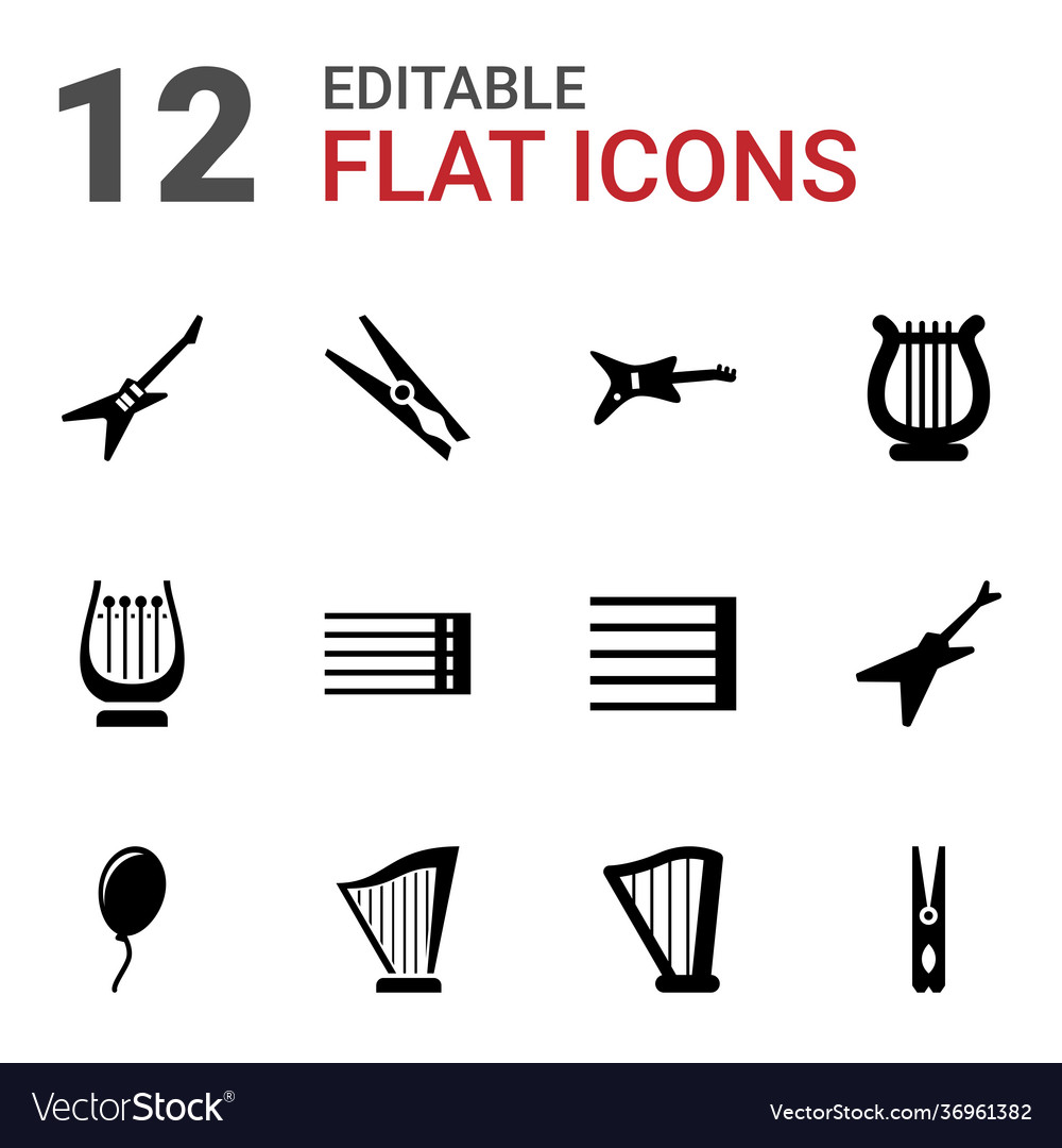 String icons Royalty Free Vector Image - VectorStock
