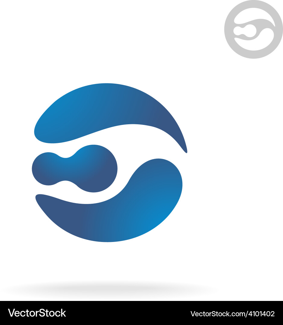 E Letter Globe Logo Template Robot Head Royalty Free Vector