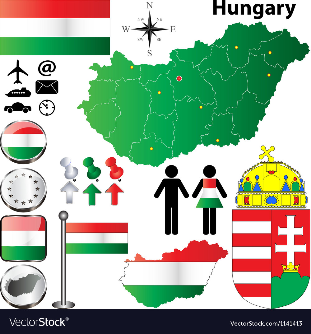 Vector map Budapest Hungary
