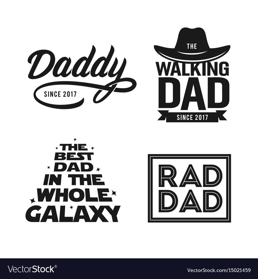 Download Fathers day gift for dad t-shirt design set Royalty Free ...