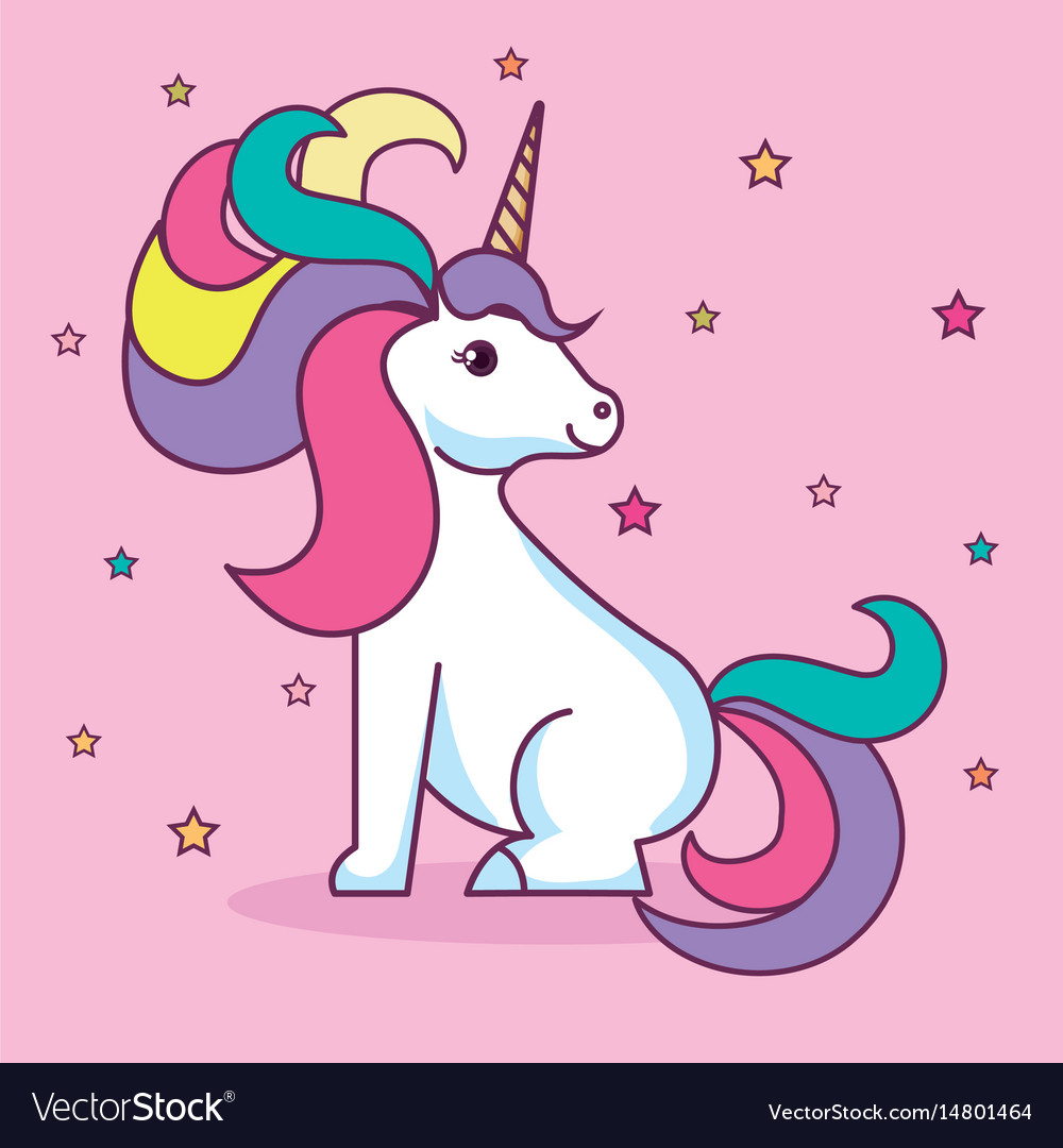 cute unicorn design royalty free vector image vectorstock design unicorn