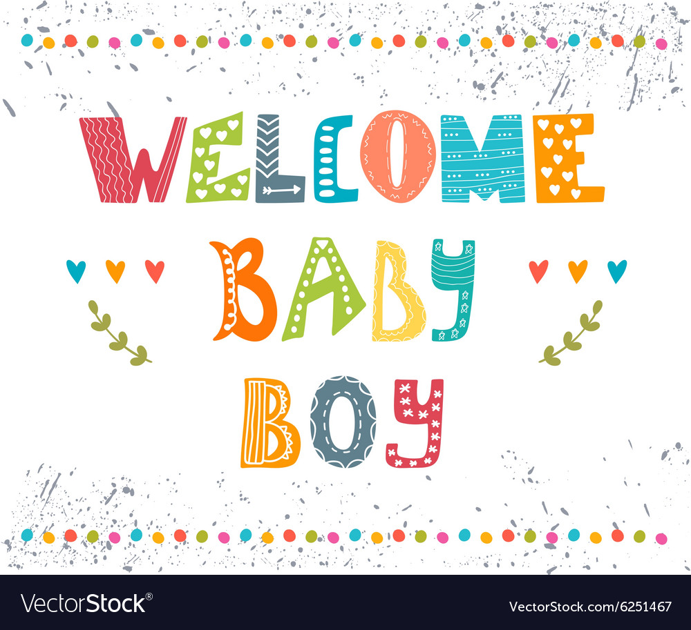 welcome baby boy