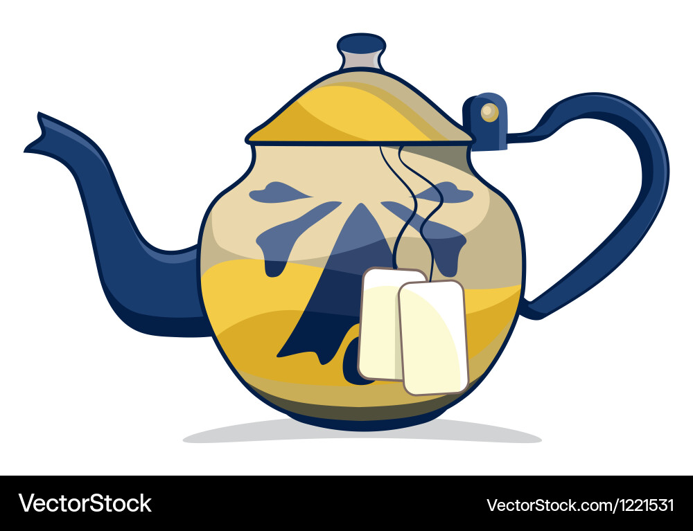 Retro teapot Royalty Free Vector Image VectorStock