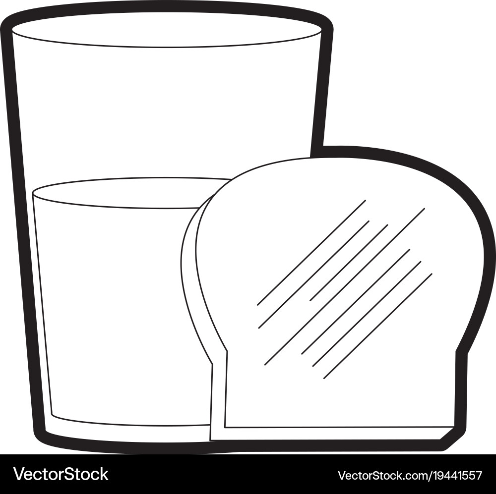 Bread and milk design Royalty Free Vector Image