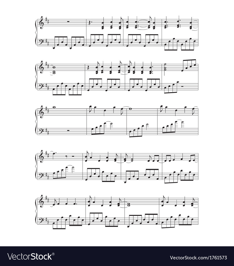 Sheet music Royalty Free Vector Image - VectorStock