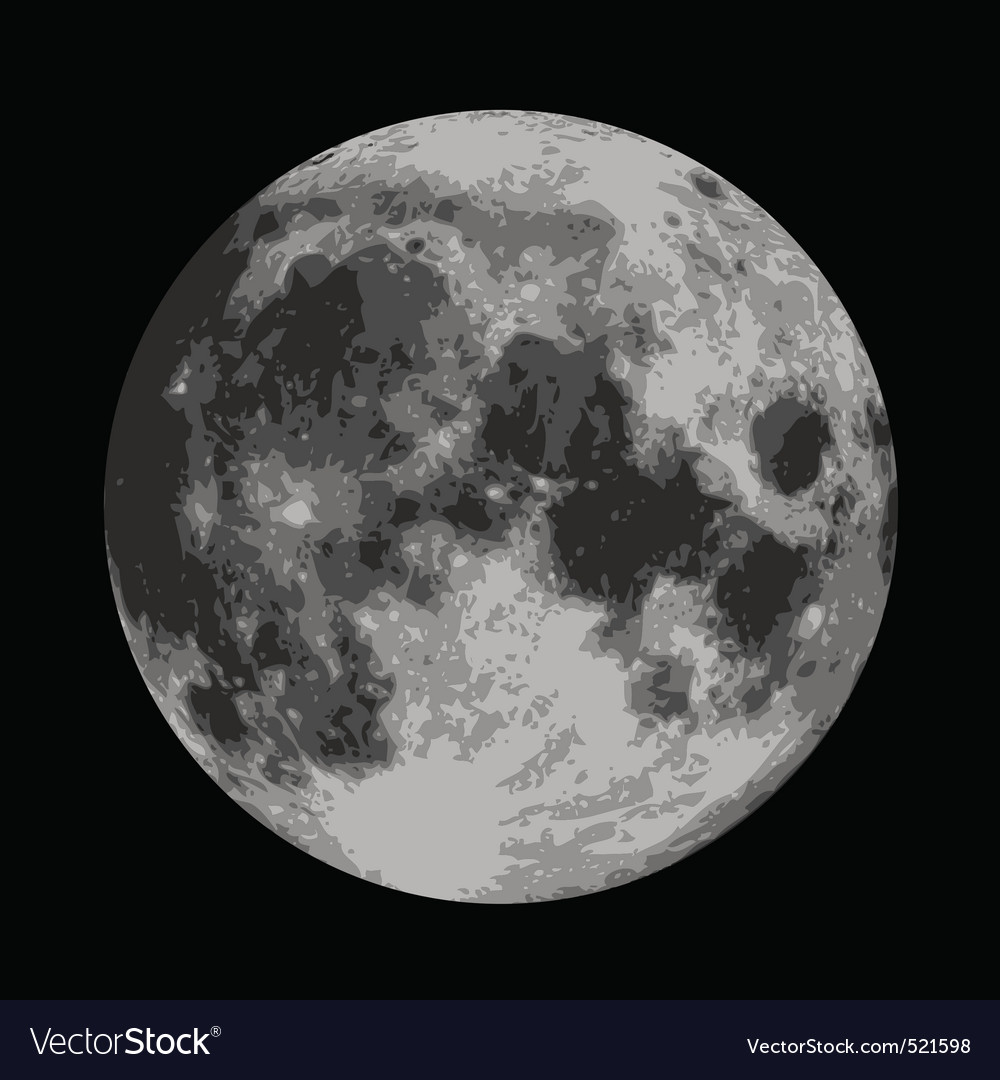 Moon Royalty Free Vector Image - VectorStock