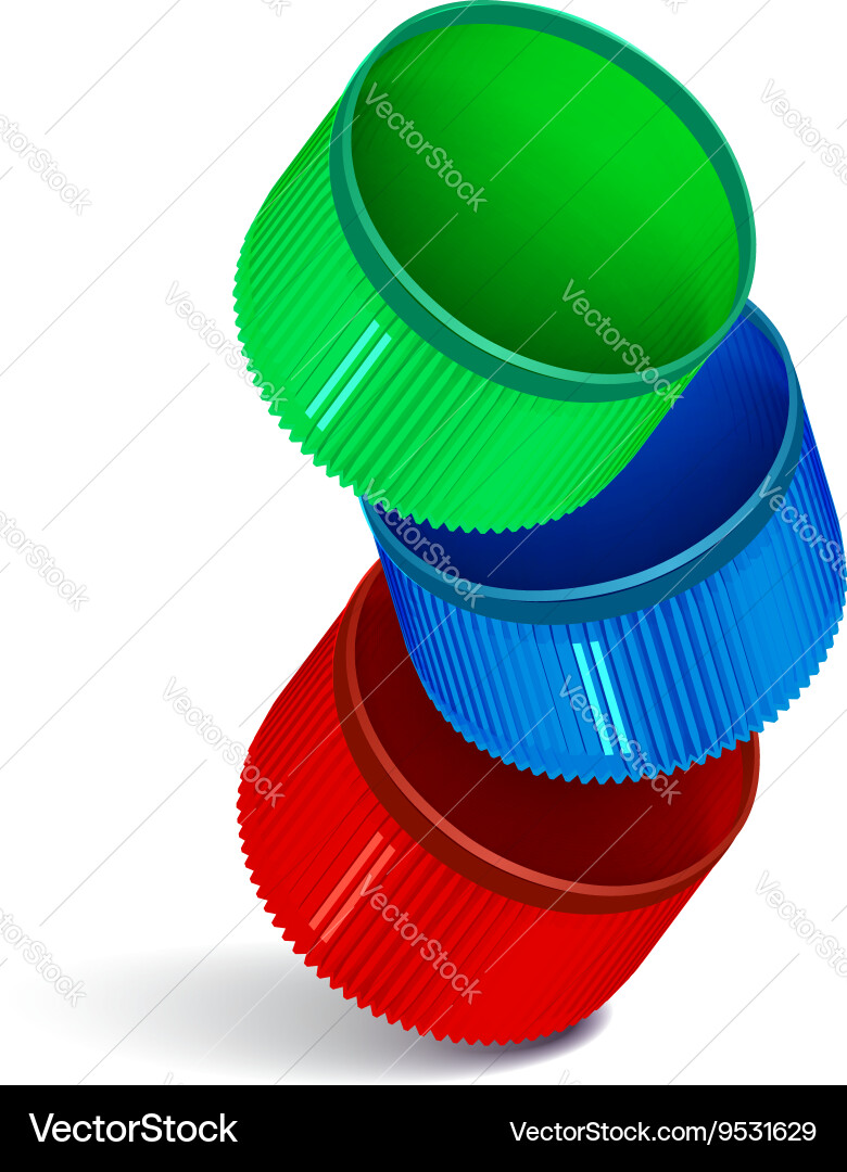 Plastic bottle cap Royalty Free Vector Image VectorStock
