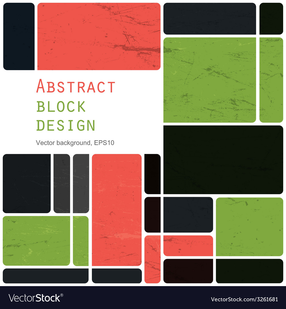 Abstract block design background Royalty Free Vector Image - VectorStock