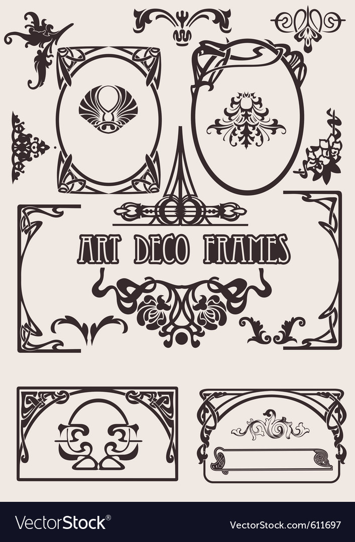 art deco vector