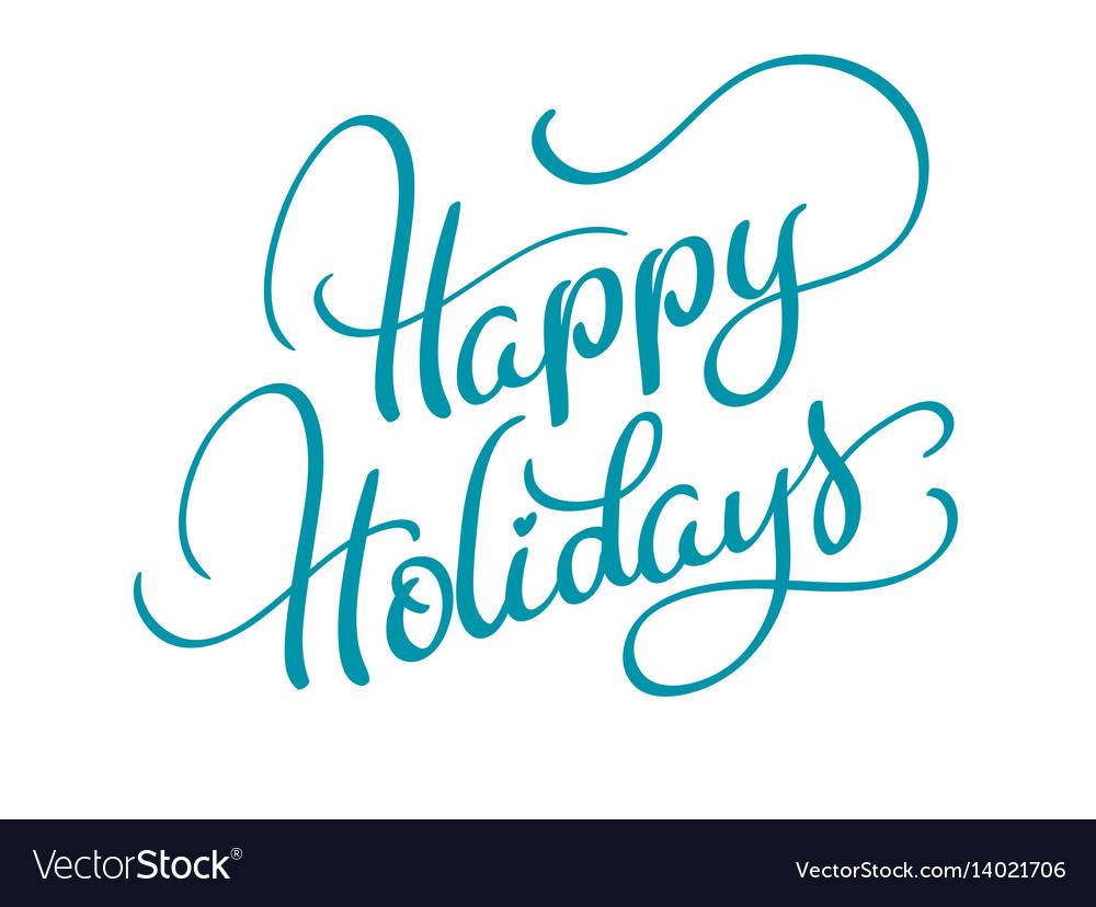 happy holidays white background