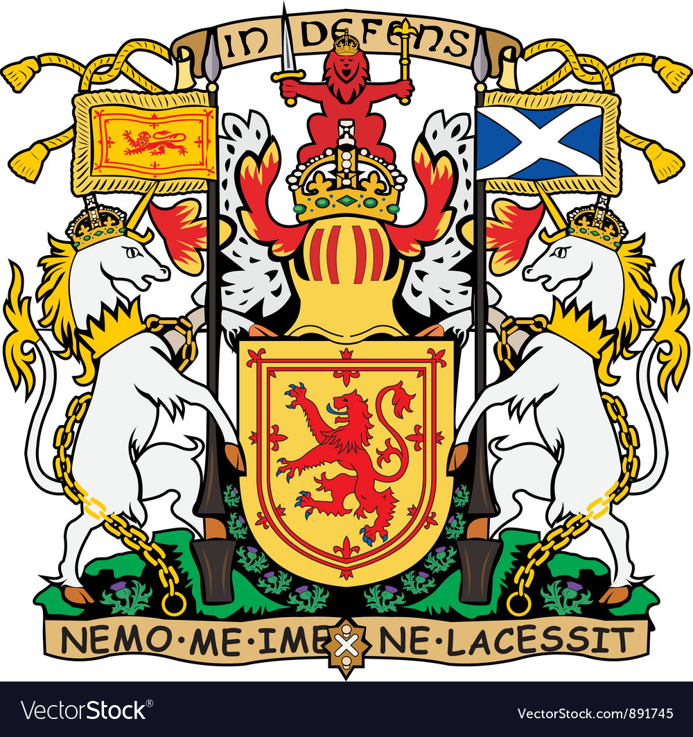 Scotland CoatofArms Royalty Free Vector Image