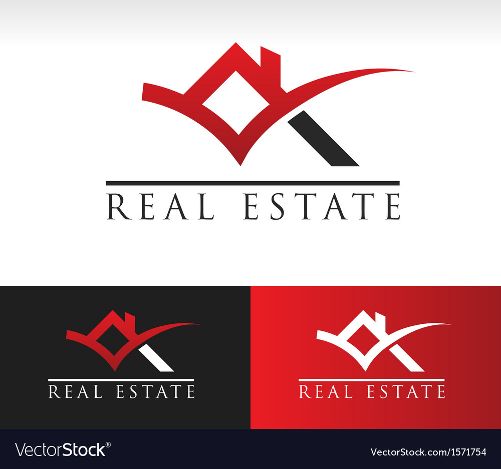 Download Real Estate House Roof Logo Icon Royalty Free Vector Image ...