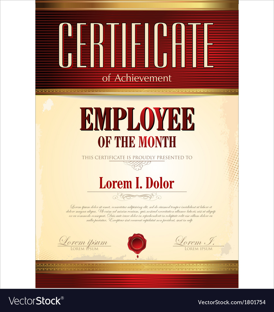 employee of the month poster template
