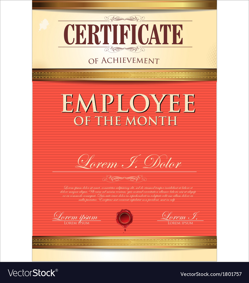 employee of the month poster template