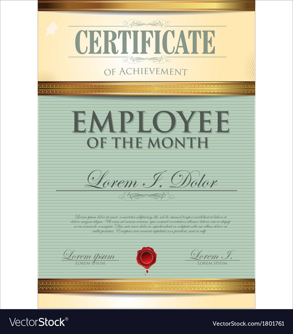 employee of the month certificate pdf