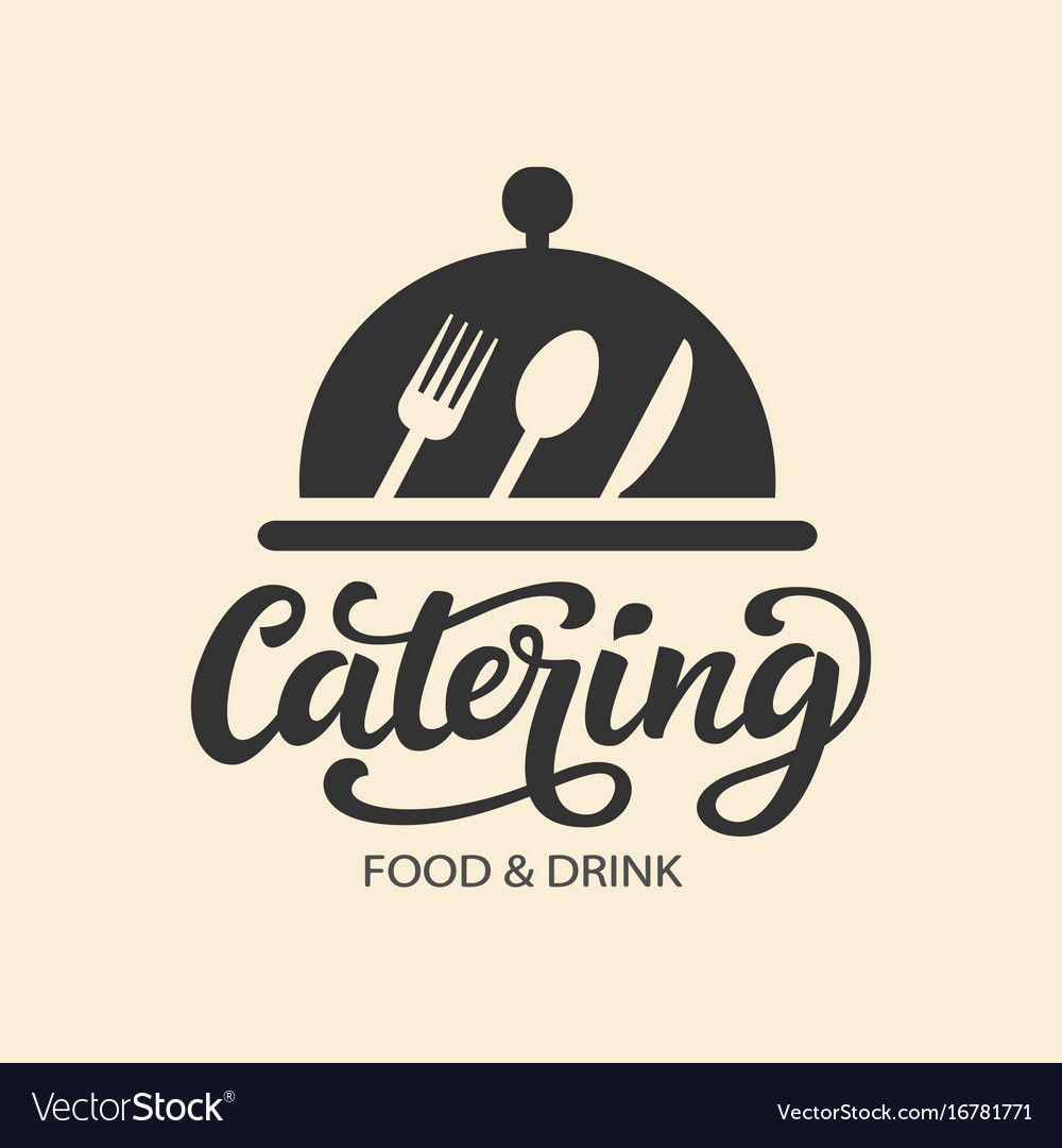 catering-logo-badge-with-modern-calligraphy-vector-image