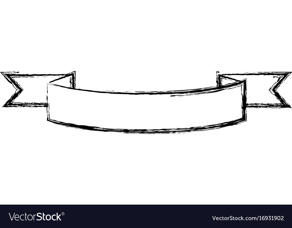 ribbon banner blank decoration celebration vector image blank ribbon banner