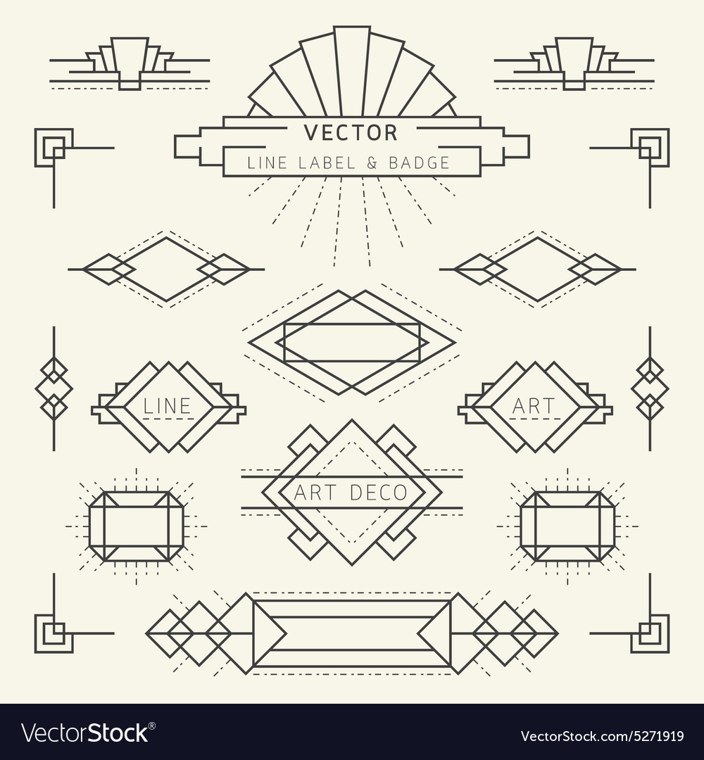 art deco vector