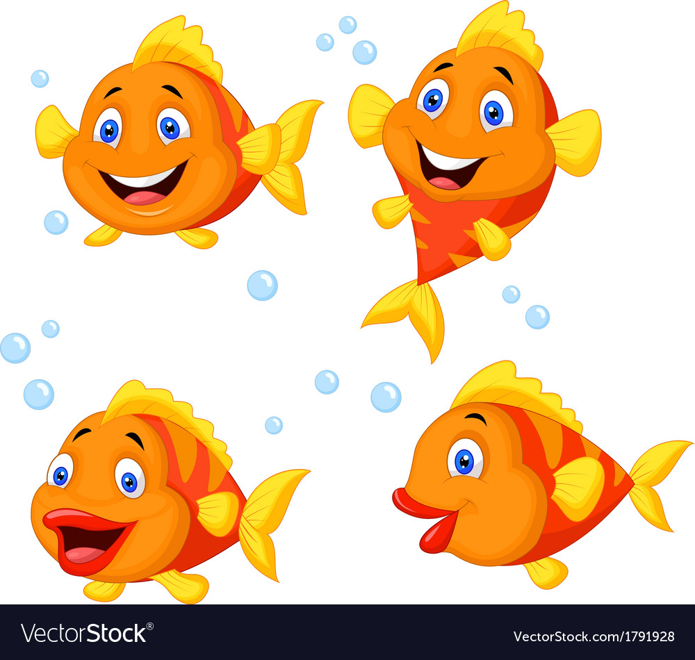 Uncategorized Cute Fish Cartoon cute fish cartoon collection set royalty free vector image image