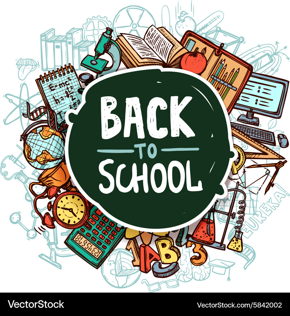 Back To School Concept Royalty Free Vector Image