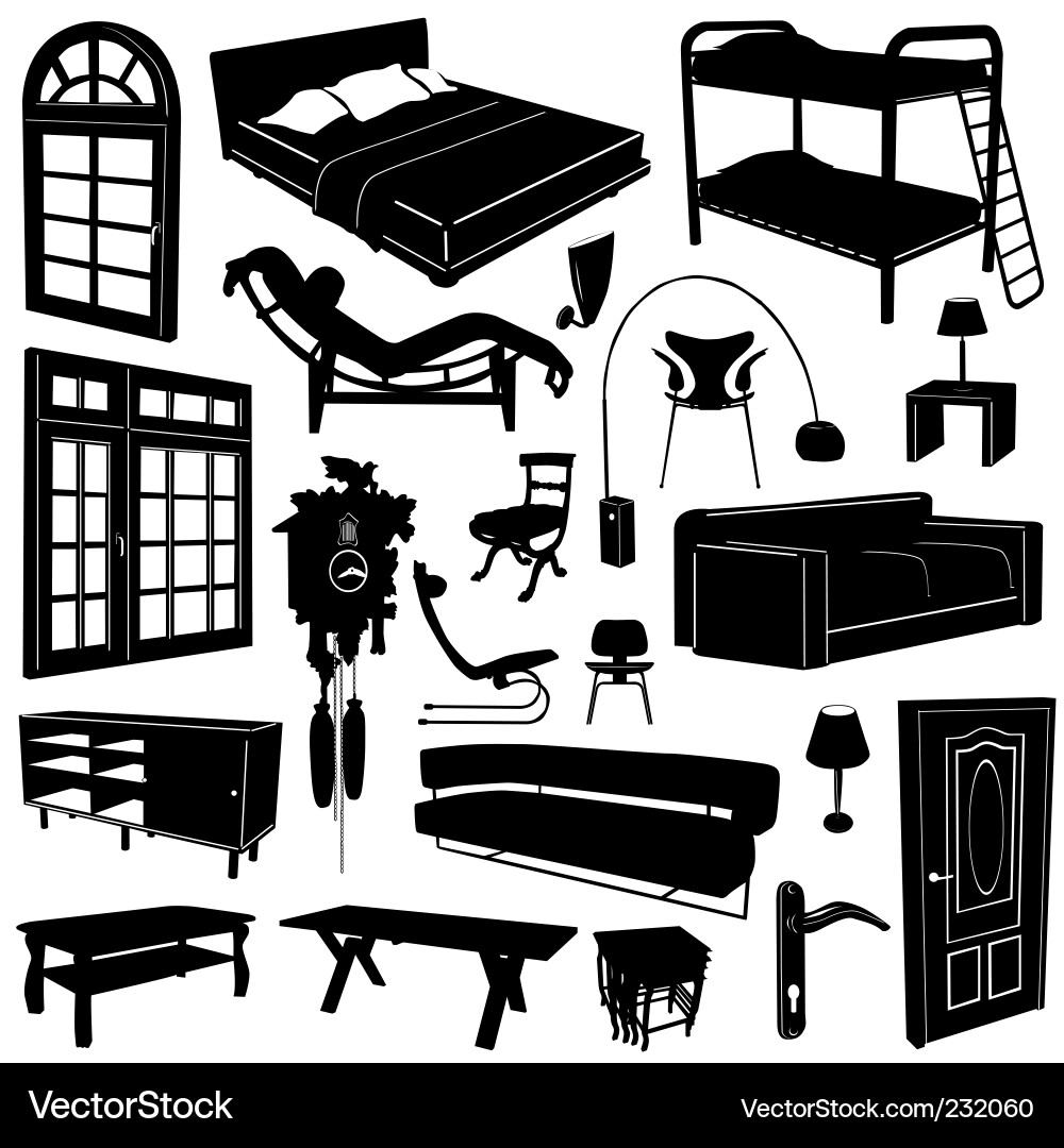 Home furniture Royalty Free Vector Image VectorStock