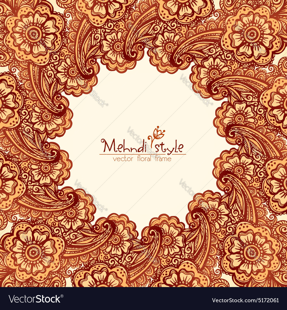 mehndi henna tattoo style round frame royalty free vector mehndi henna tattoo style round frame royalty free vector